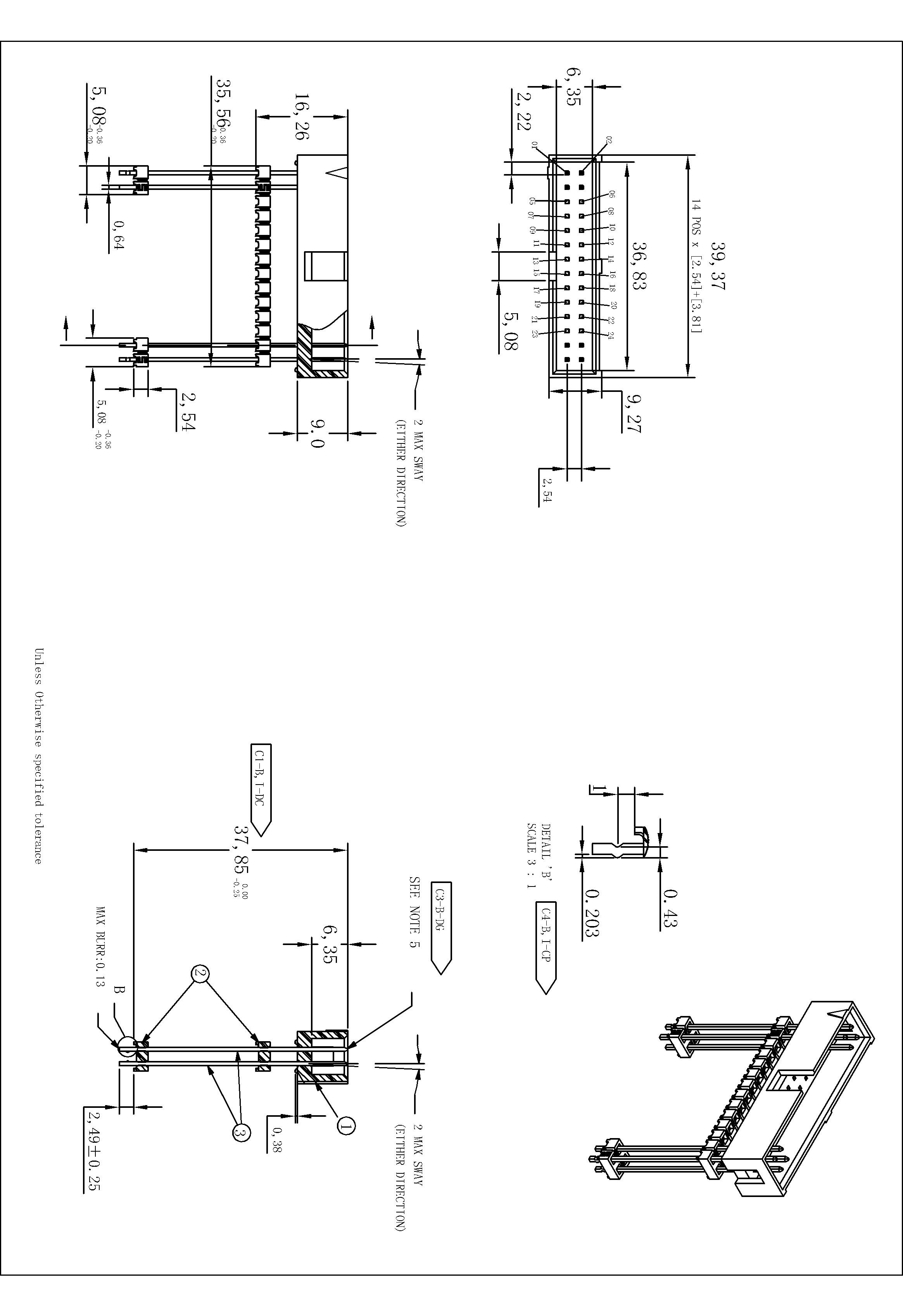 BHDS05 2.54mm Box Header 180°H=9.0 Add Housing BHDS05 2.54mm Box Header 180°H=9.0 Add Housing