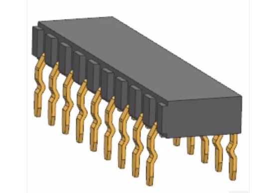 2.0mm Female Header Side Enter Kink Feet H2.0