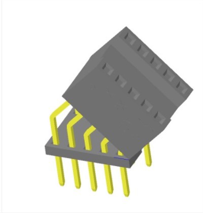 2.54mm 45 степен тип женски пин заглавка