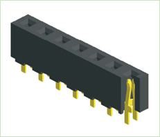 3.96mm женски горен един ред прав тип H8.9